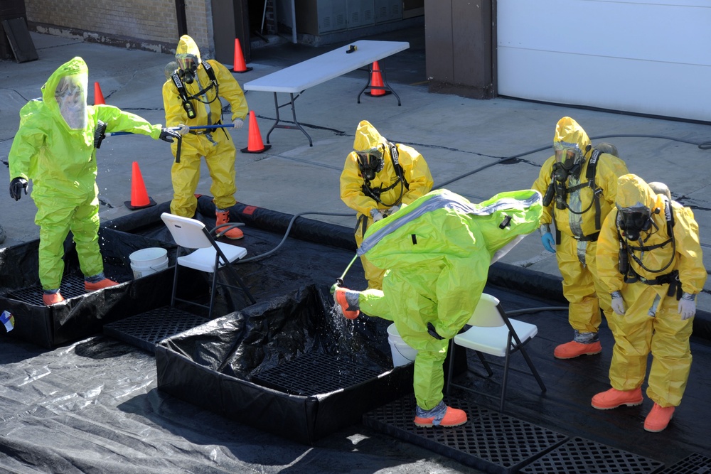 Hill Air Force Base Fire Department biological training