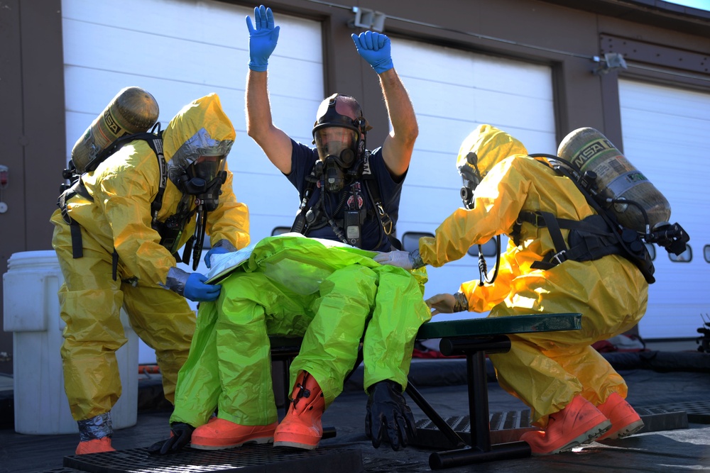 Hill Air Force Base Fire Department biological training