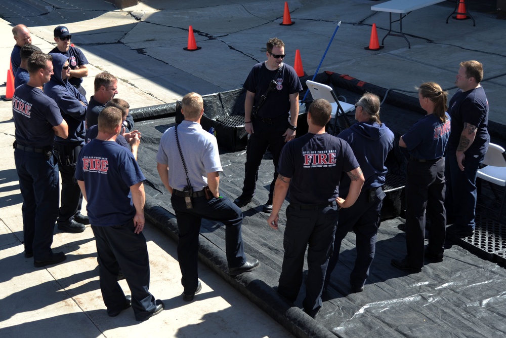 Hill Air Force Base Fire Department biological training