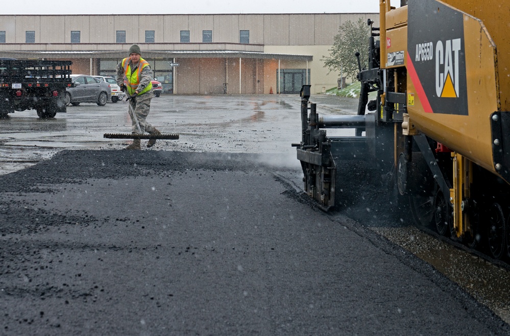 773rd CES works during first snowfall