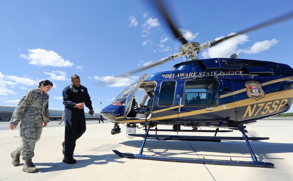 Dover Tower personnel gain insight into rotary-wing flight