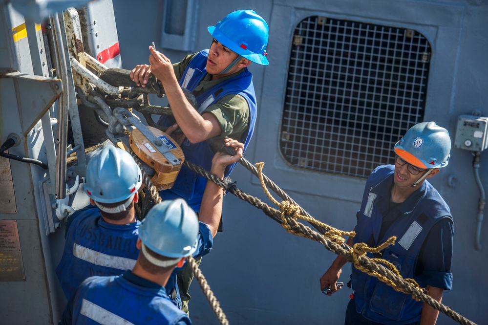USS Barry activity