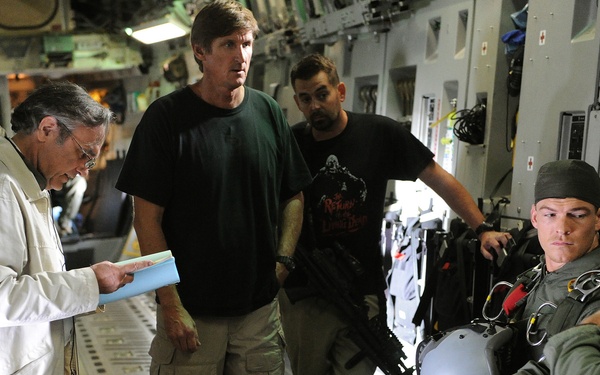'Hawaii Five-0' films aboard a Hickam C-17