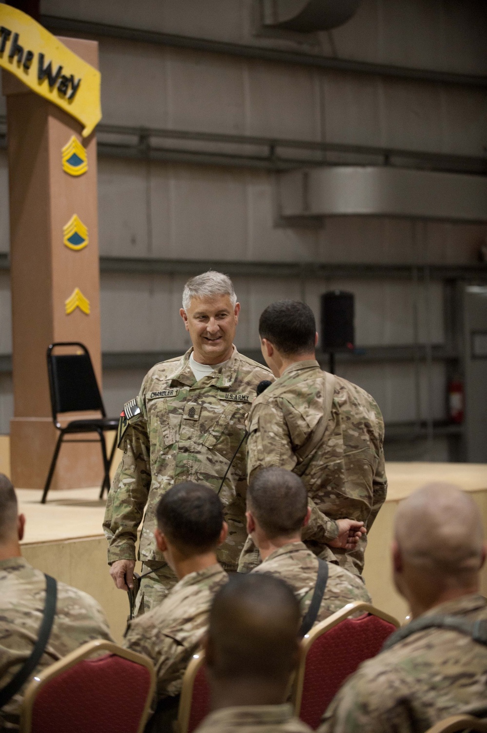 SMA Chandler visits soldiers at FOB Fenty, Afghanistan