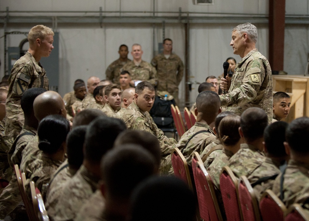 SMA Chandler visits soldiers at FOB Fenty, Afghanistan