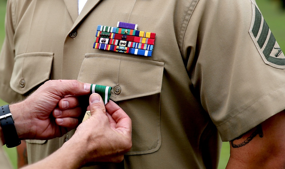Heroic Marine earns Navy and Marine Corps Commendation Medal