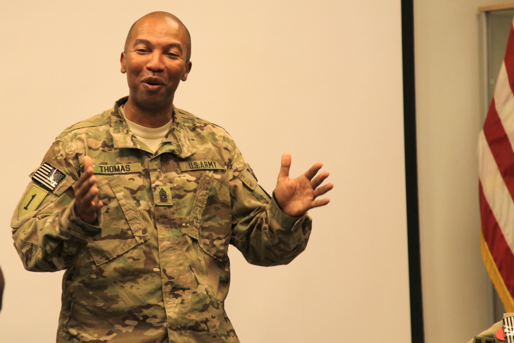 USAR CSM Luther Thomas Jr. visit