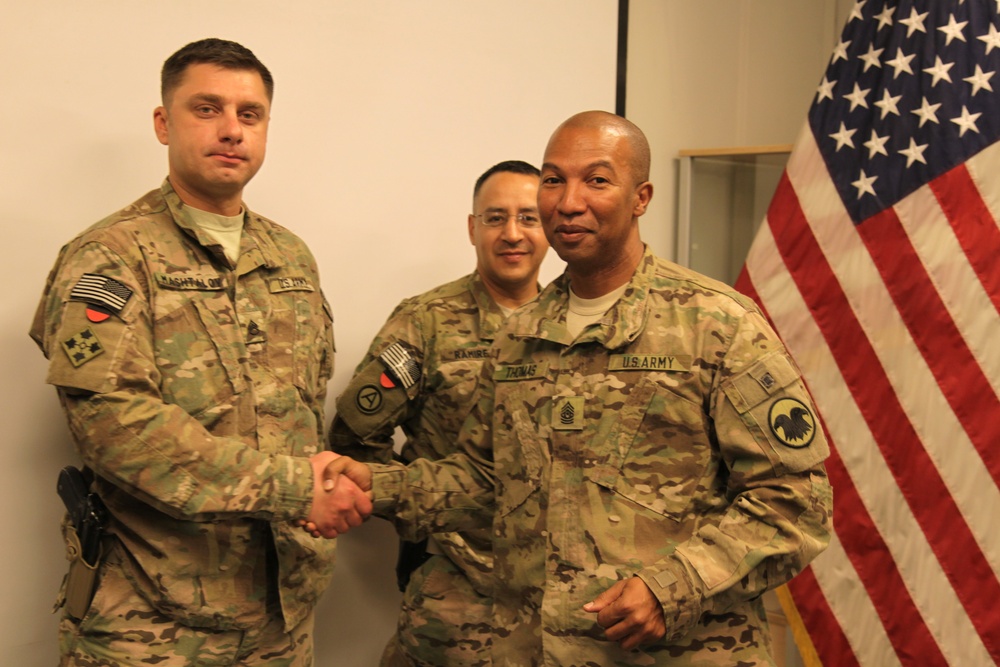 USAR CSM Luther Thomas Jr. visit