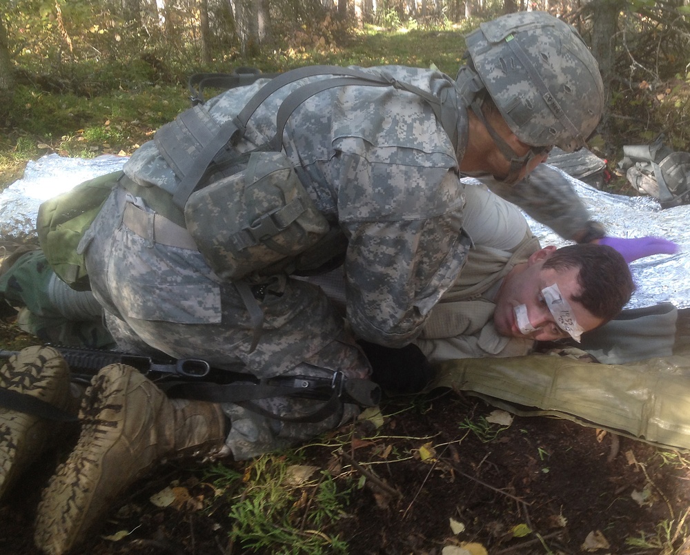 US Army Alaska soldiers test for Expert Field Medical Badge