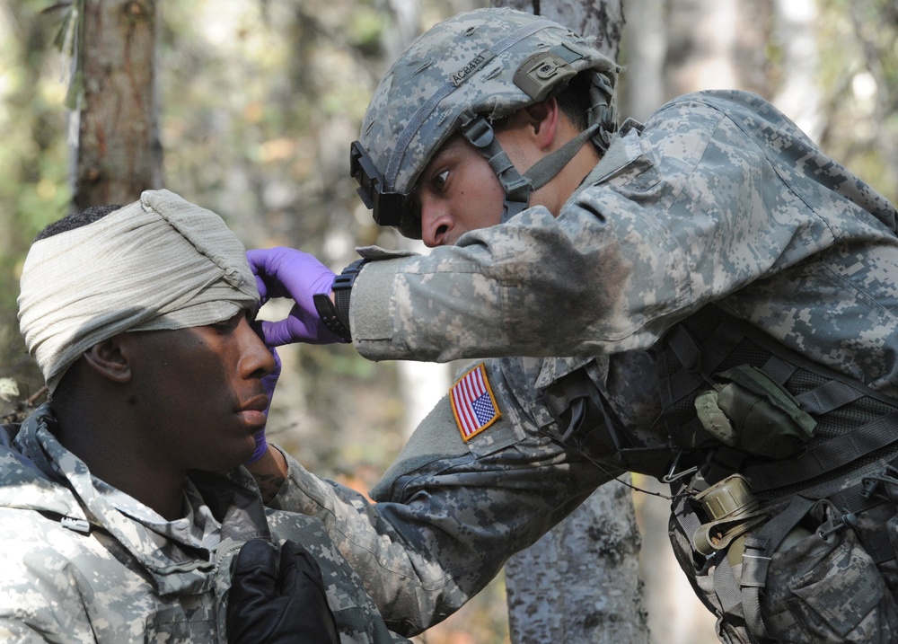 US Army Alaska soldiers test for Expert Field Medical Badge