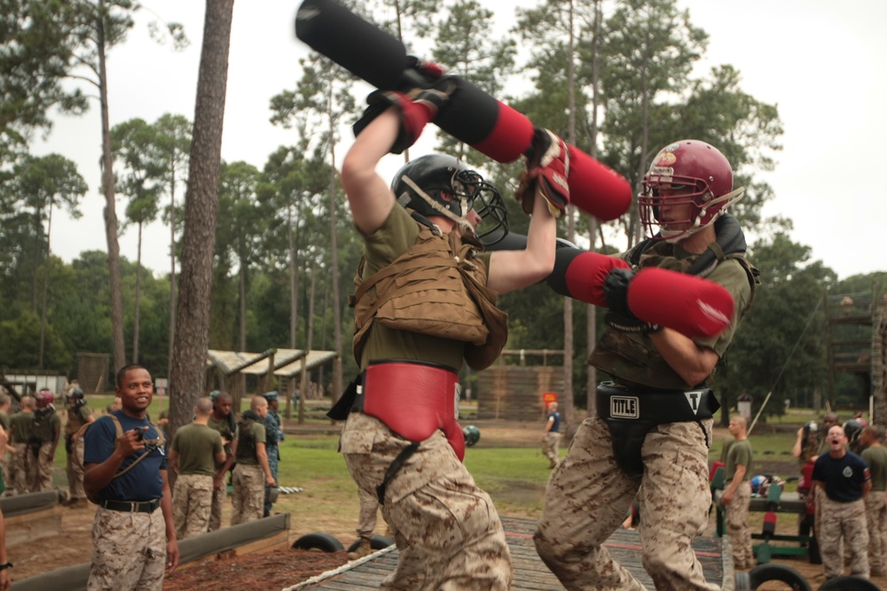 Photo Gallery: Parris Island recruits train to use bayonets on Parris Island
