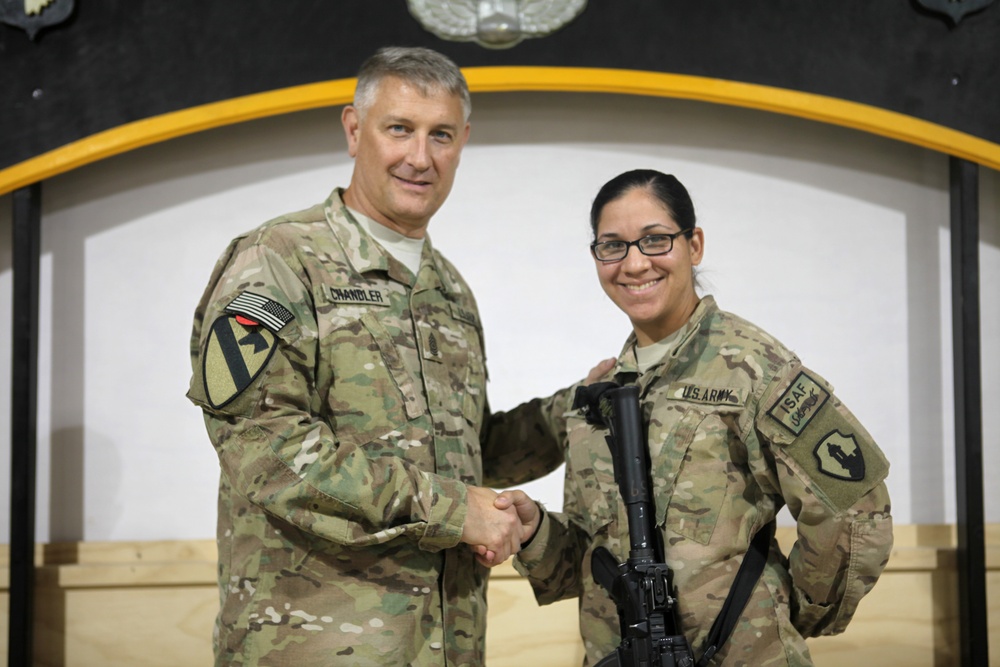 Sgt. Maj. of the Army Raymond F. Chandler III visits Bagram Air Field