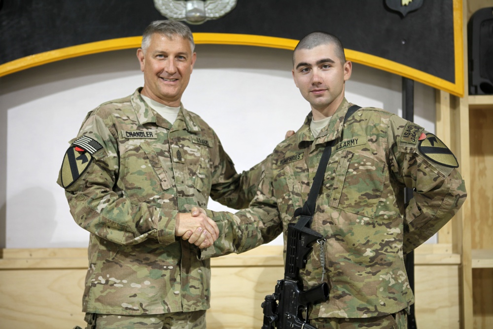 Sgt. Maj. of the Army Raymond F. Chandler III visits Bagram Air Field