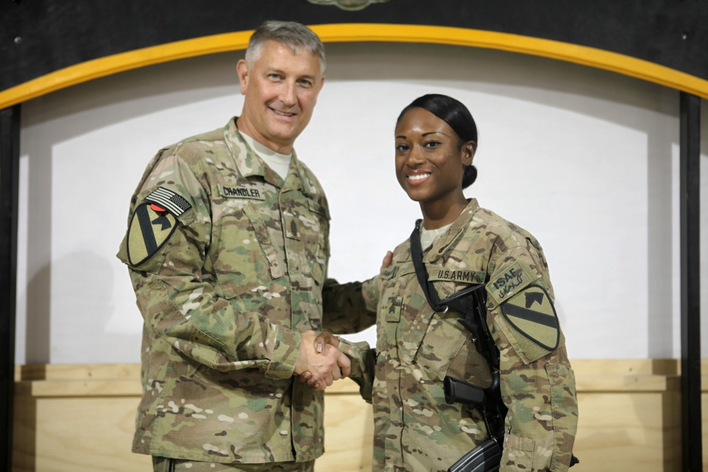 Sgt. Maj. of the Army Raymond F. Chandler III visits Bagram Air Field