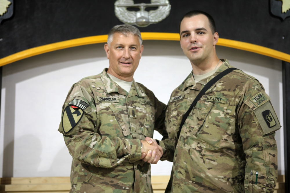 Sgt. Maj. of the Army Raymond F. Chandler III visits Bagram Air Field