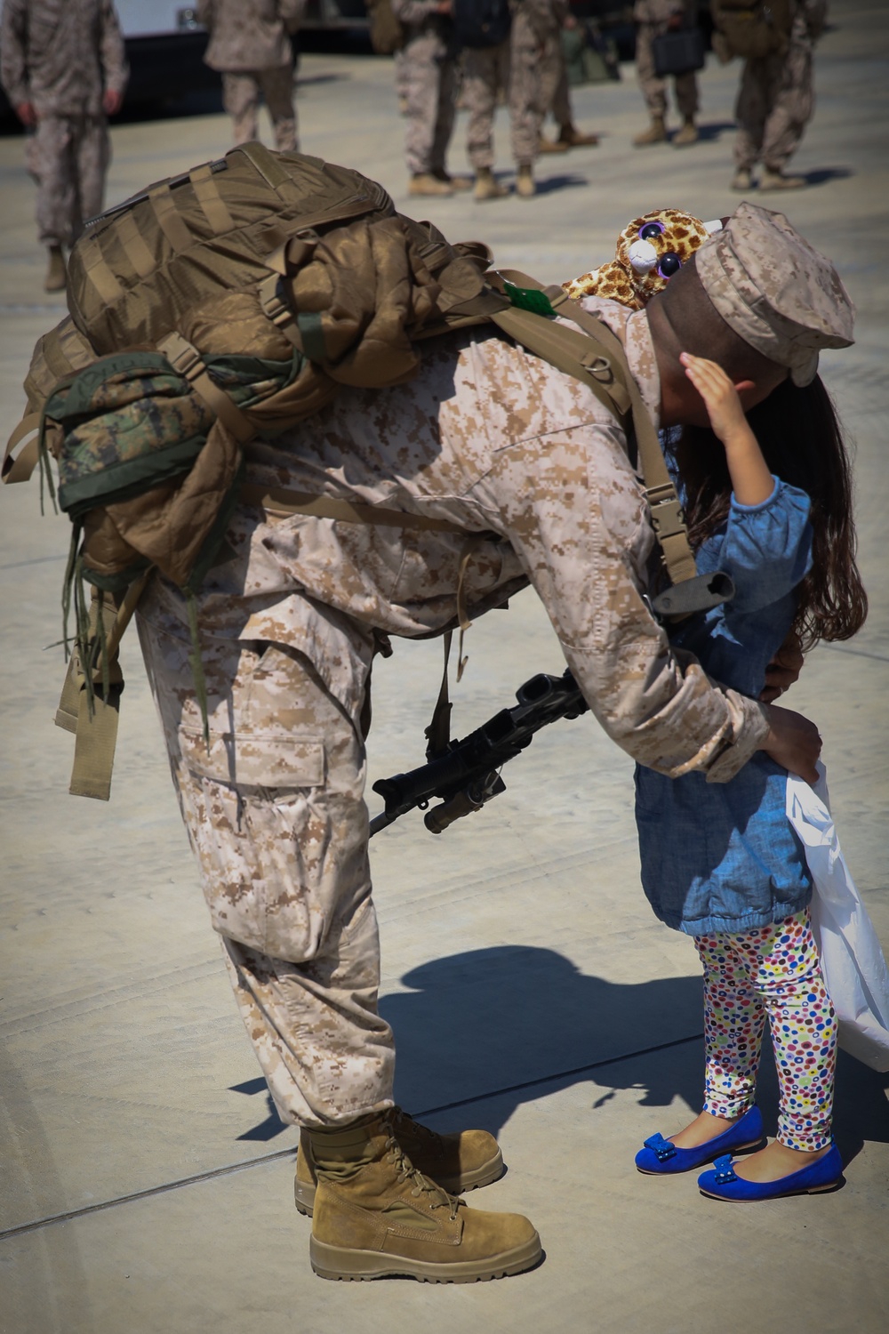 Marines welcomed home by their families