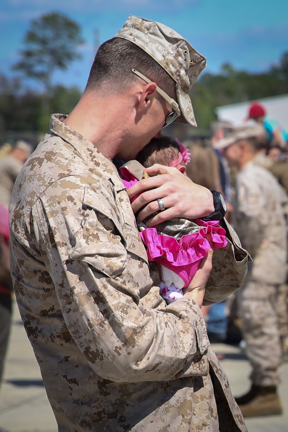 Marines welcomed home by their families