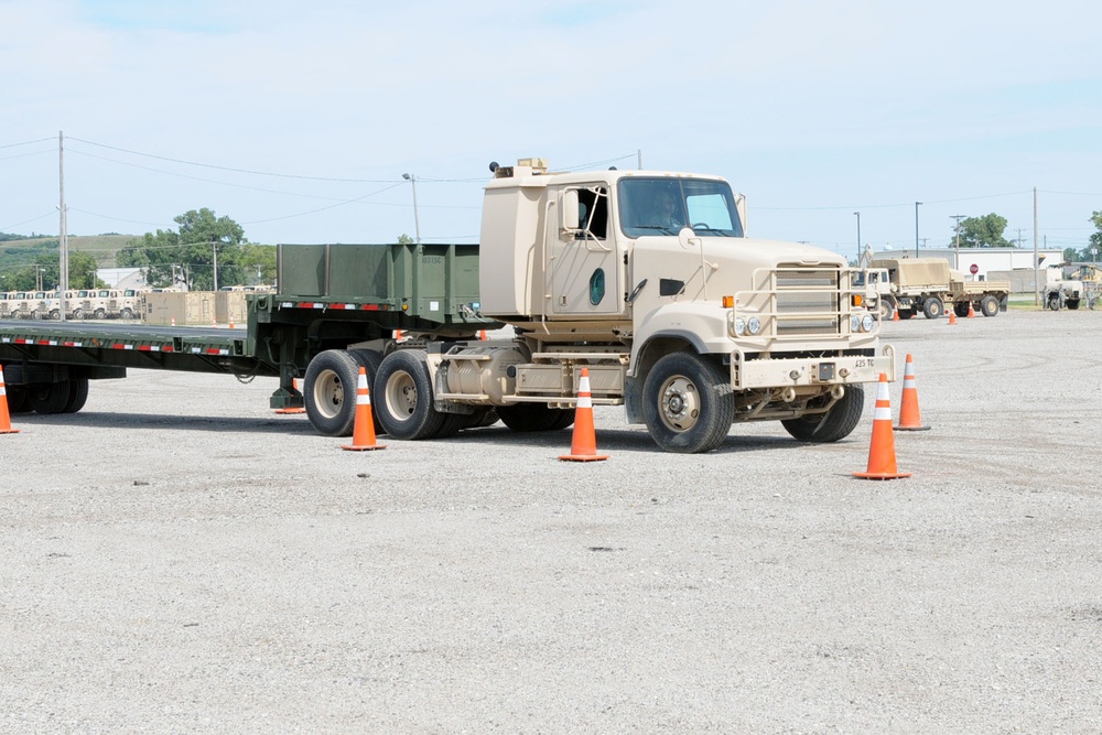 821st holds truck rodeo