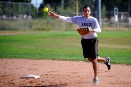 50th SW makes valiant effort, falls short in base rivalry game