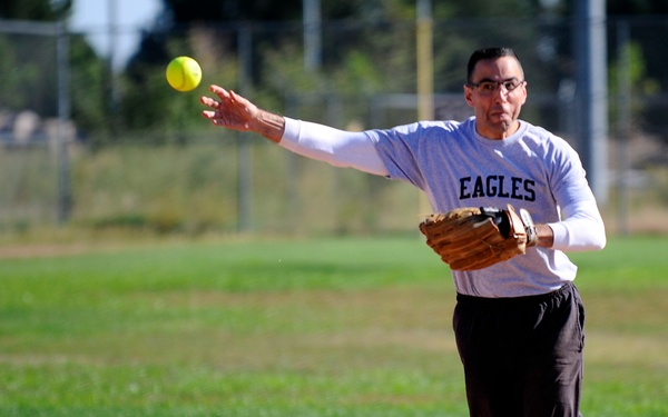 50th SW makes valiant effort, falls short in base rivalry game