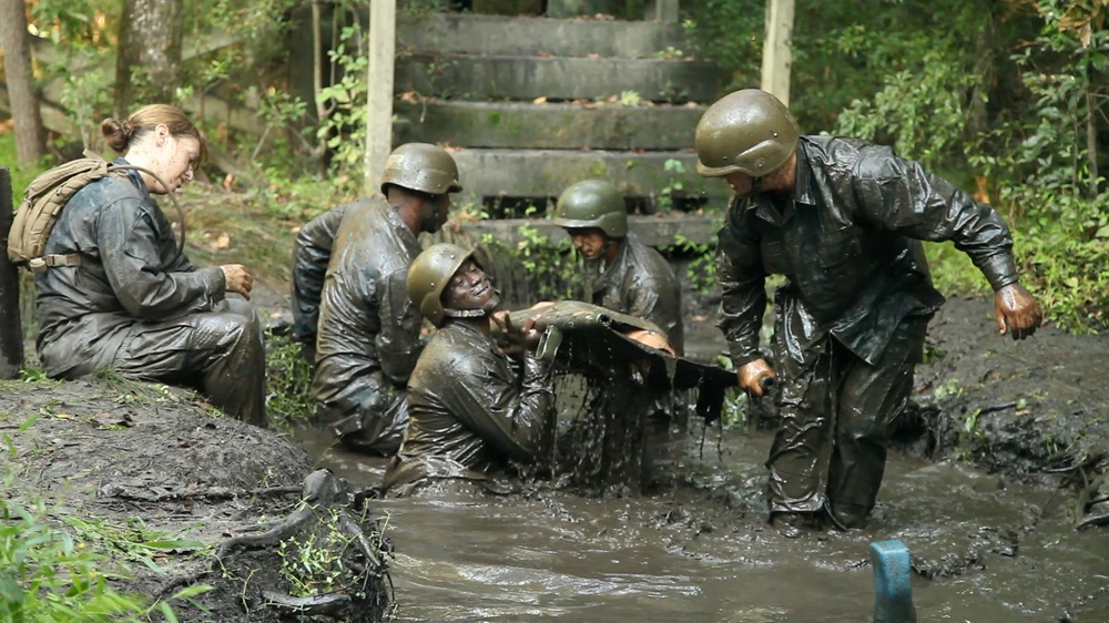 Students get lifelike experience while completing Litter Obstacle Course