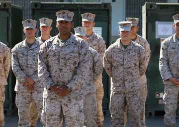 Experienced squad leader guides Marines through realistic training
