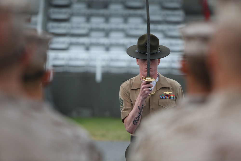 Photo Gallery: Marine recruits strut stuff for final drill evaluation on Parris Island