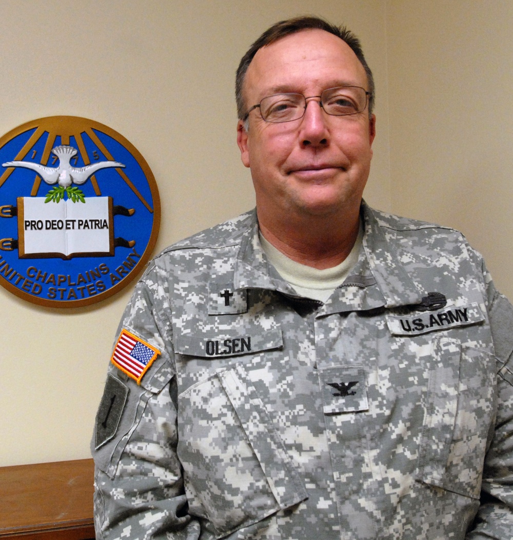 Col. Eric Olsen, chaplain, New York National Guard's top chaplain since 2008, retiring