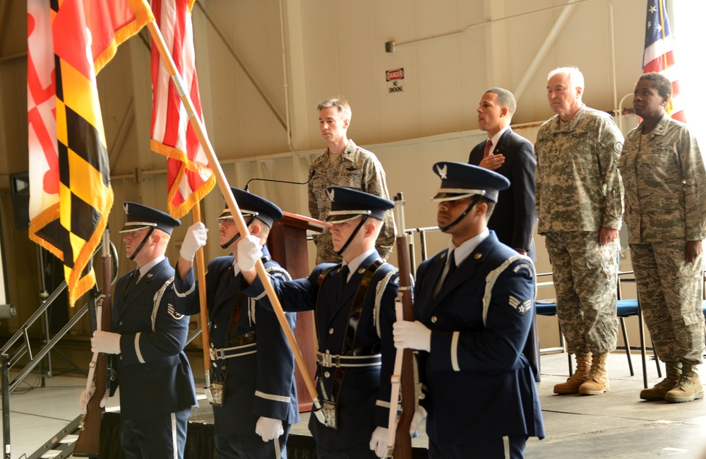 135th Airlift Group inactivation ceremony