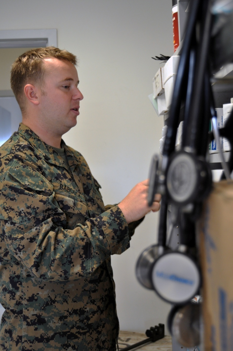 Sailor recognized for accomplishments alongside Marines