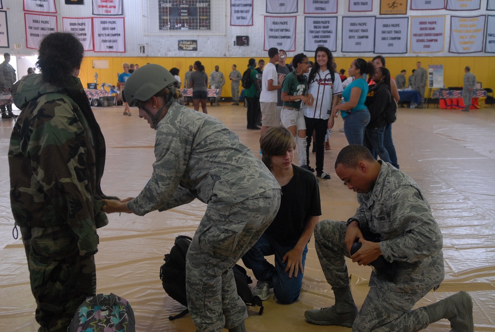 Kadena High School military job fair