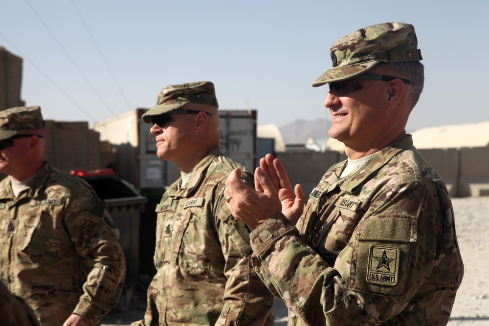 Sgt. Maj. of the Army Raymond Chandler visits Afghanistan