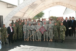Closing ceremony for 742nd in Colombia