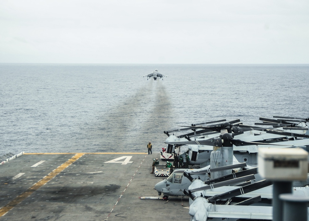 USS Boxer flight operations