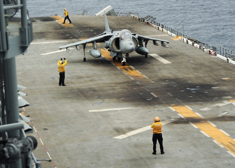 USS Boxer flight operations