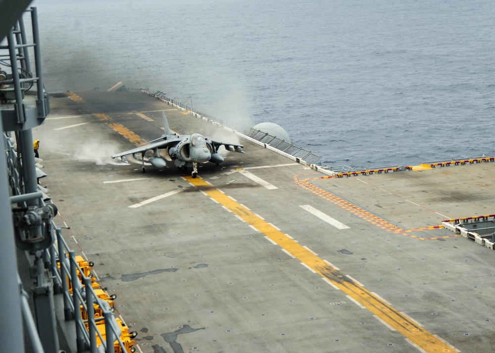 USS Boxer flight operations