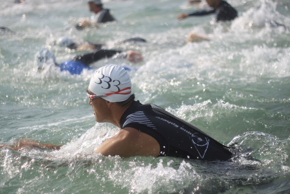 Japanese, Americans tested during Goodwill Modified Triathlon