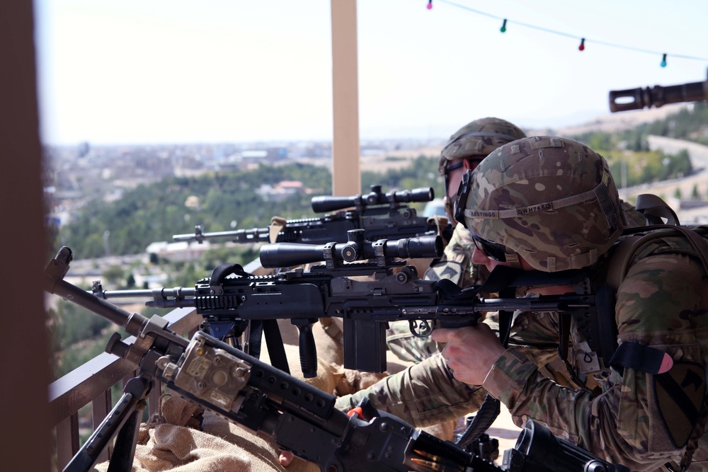 Defensive positions at the US Consulate Herat