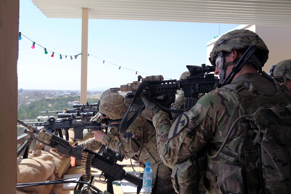 Defensive positions at the US Consulate Herat