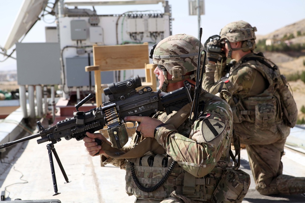 Defensive positions at the US Consulate Herat