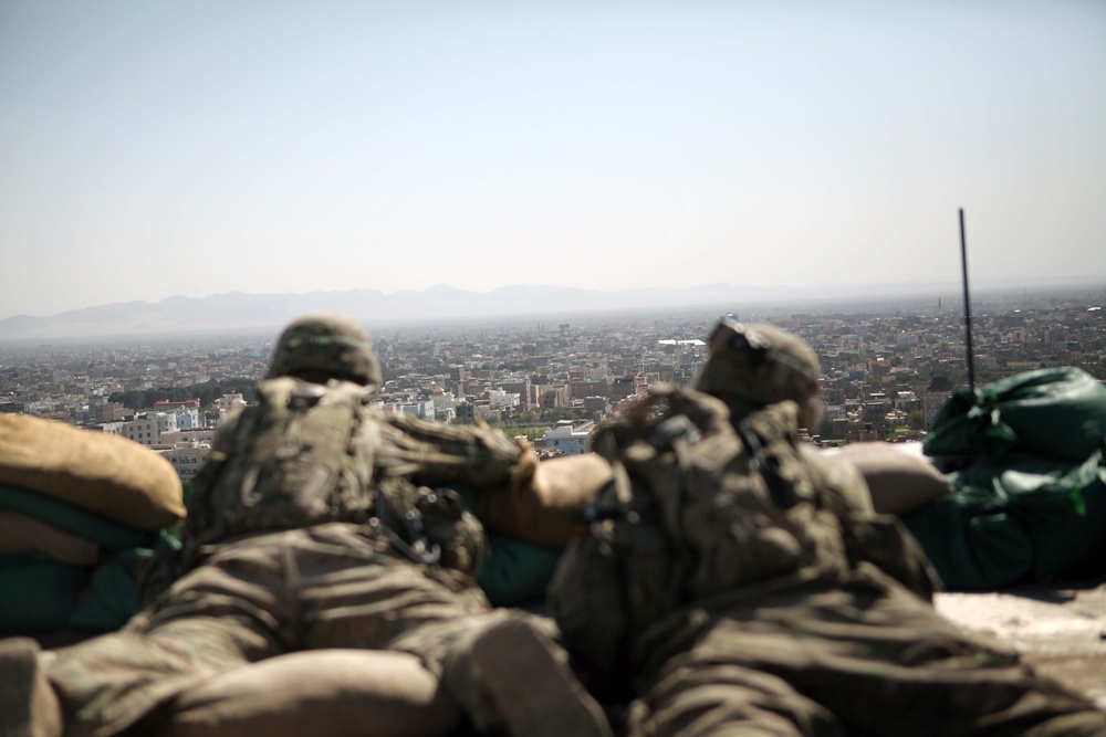 Defensive positions at the US Consulate Herat