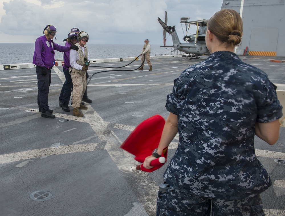 USS New Orleans training