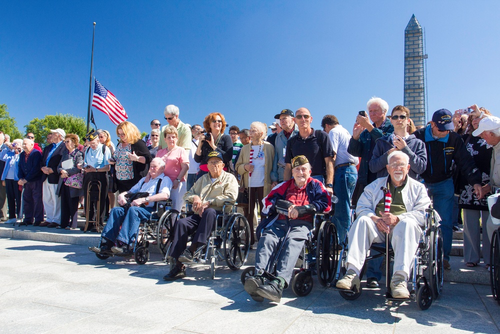 Air Force Honor Guard honors World War II vets