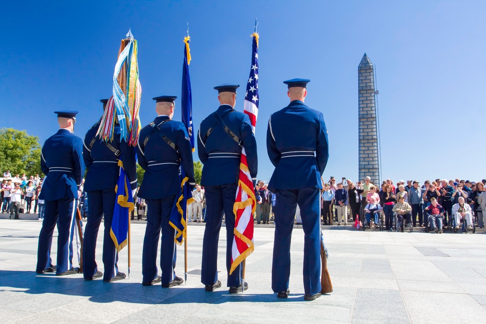 Air Force Honor Guard honors World War II vets