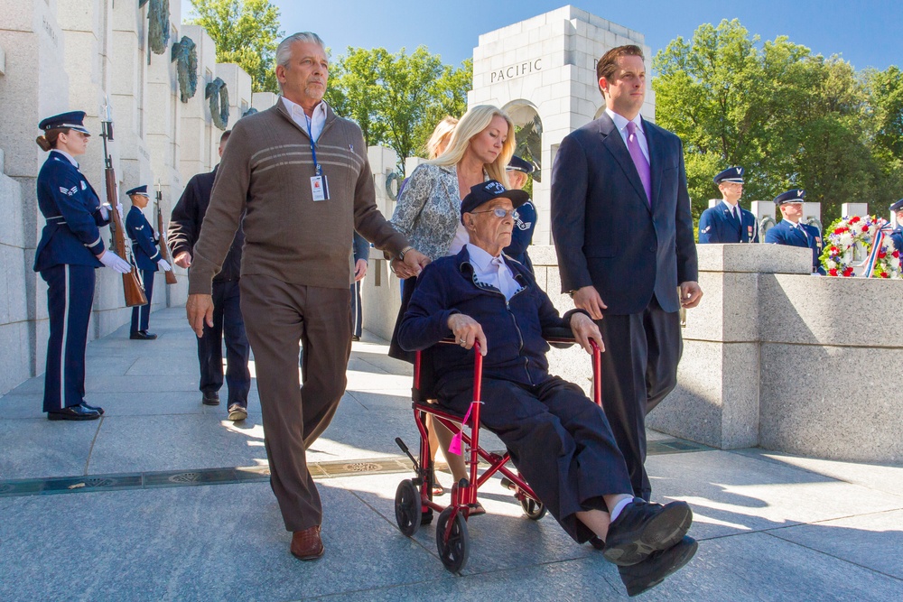 Air Force Honor Guard honors World War II vets