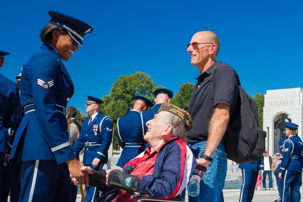 Air Force Honor Guard honors World War II vets