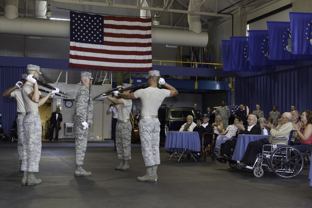 Air Force Honor Guard honors World War II vets