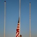 Camp Holland flag lowering ceremony