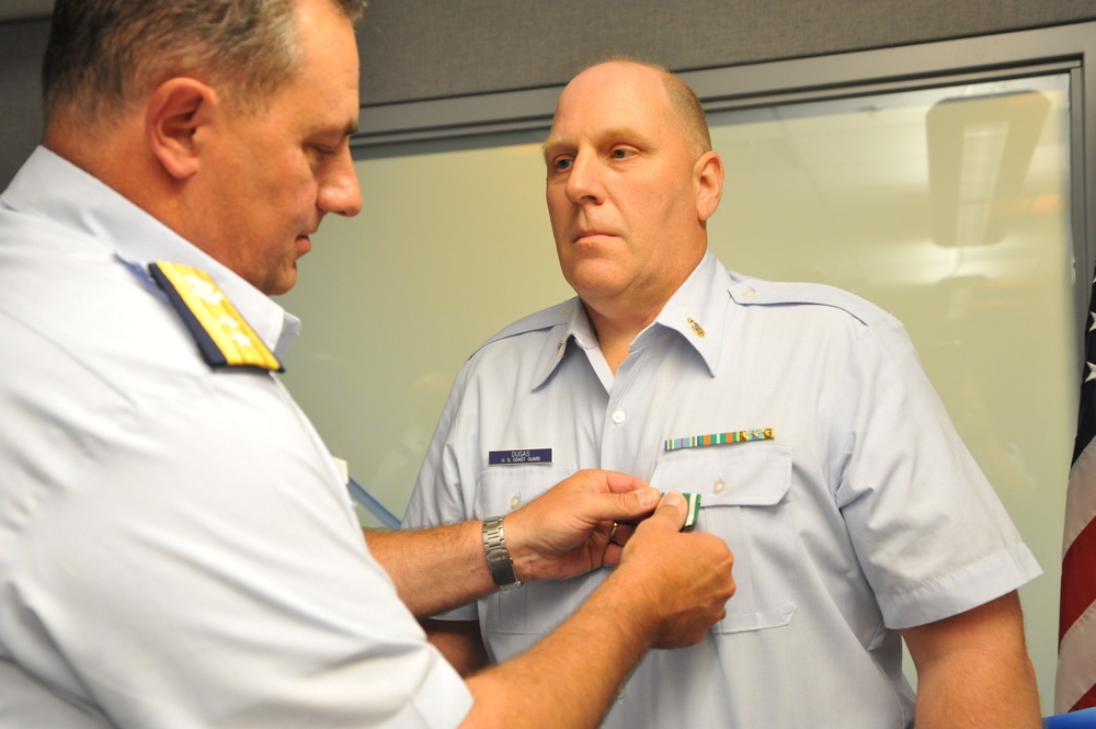 Chief Petty Officer Dugas awarded Coast Guard Commendation Medal