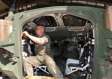 Combined operations shop keeps vehicles on move